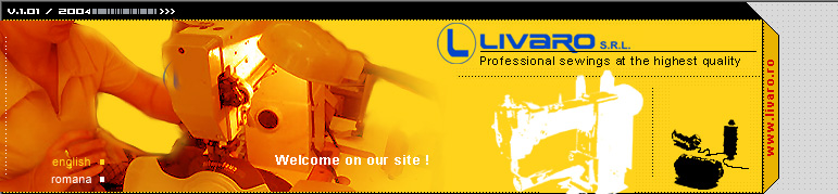 Cusaturi profesionale de cea mai buna calitate.Livaro S.R.L.